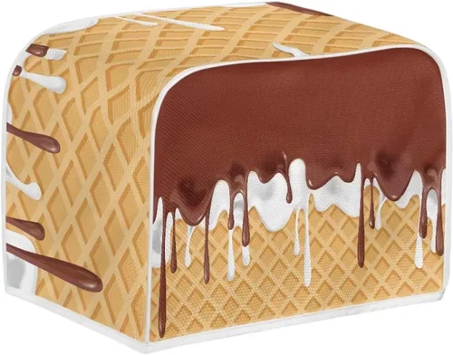 Vista 36 de Dolyues Beach Toaster Cover 2 Slice Universal Size Microwave Oven Dustproof Cover Women Gift Small Bread Cover with Portable Handle