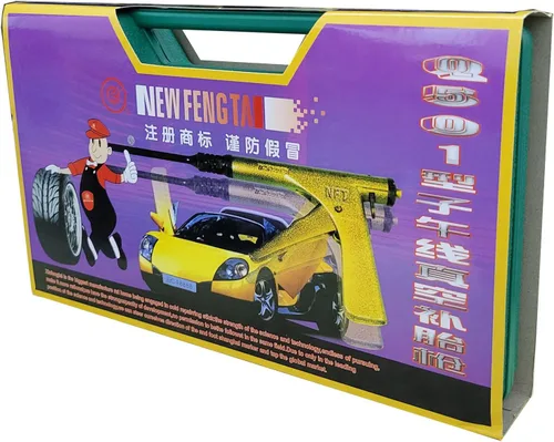 Vista 6 de Auto reparación sin cámara de coche con caja de almacenamiento Set para la fijación de neumáticos de agujero redondo reparación de tapones de punción