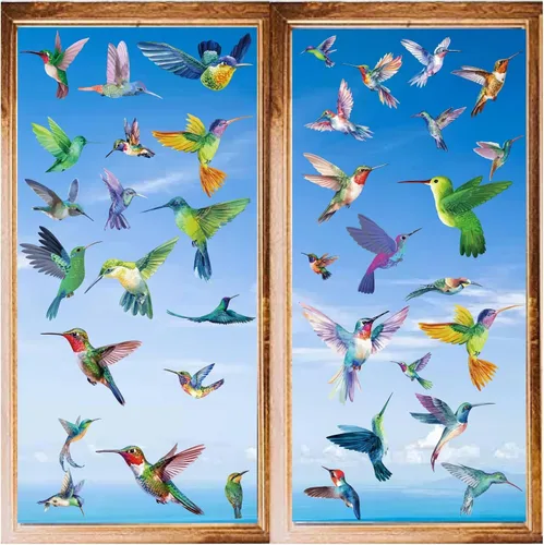 Vista 7 de CRASPIRE 8 hojas de 8 estilos de calcomanías de girasol para ventana, calcomanías de gnomo de primavera, calcomanías autoadhesivas para decoración