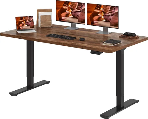 Vista 19 de Escritorio de pie de doble motor, escritorios grandes para estar de pie, 79x31 pulgadas, escritorio eléctrico para sentarse o trabajar de pie, 4