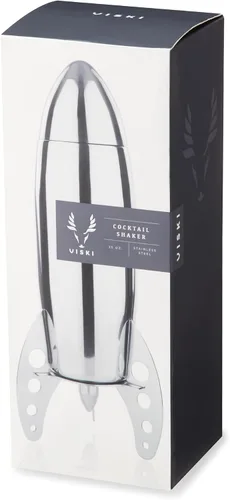 Vista 15 de Coctelera cohete de acero inoxidable Irving de Viski – coctelera con colador (24 onzas). Capacidad