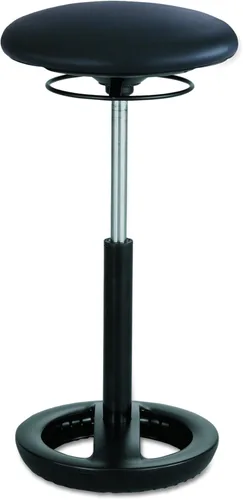 Vista 10 de Safco Twixt - Silla de asiento con movimiento activo, soporte ergonómico, altura ajustable, malla negra