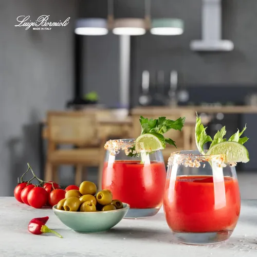 Vista 7 de Luigi Bormioli Crescendo - Vasos de 15.5 onzas, juego de 4, cristal SON-hyx, fabricado en Italia.