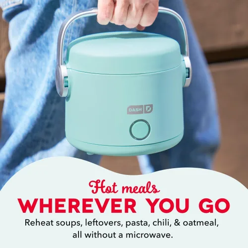Vista 4 de DASH Hot2Go™ Calentador de alimentos personal (20 onzas) - Aqua