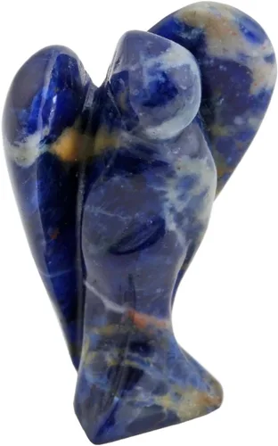 Vista 23 de SUNYIK, estatua de bolsillo de ángel guardián esculpida a mano, curación Reiki espiritual, figura esculpida., piedra ojo de tigre, Tiger's Eye