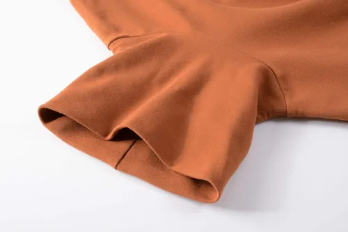 Vista 4 de HieasyFit suéter básico de cuello alto de algodón suave para mujer