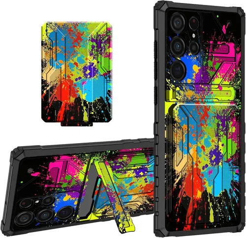 Vista 24 de Para Samsung Galaxy A03S Funda Para Teléfono Galaxy A03S Funda Billetera Con Titular De Tarjeta De Crédito Y Soporte De Doble Capa De PC Duro Funda