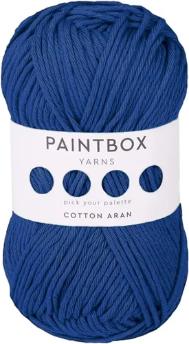 Vista 10 de Paintbox Yarns 100% algodón Aran, 50 g (1.76 oz), 85 m (93 yardas) - Lana blanca en cartón para crochet, tejer - Suave, ligera para suéter, ropa