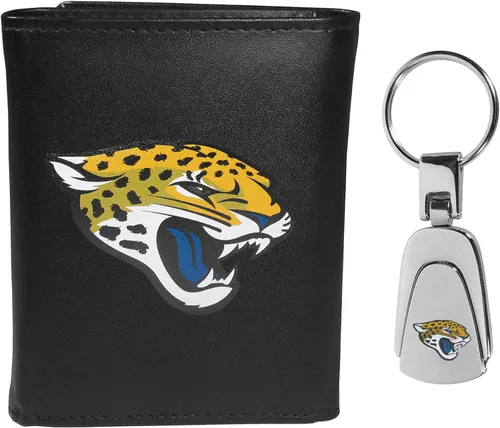 Vista 9 de Siskiyou Sports NFL unisex Tri-fold Wallet & Steel Key Chain