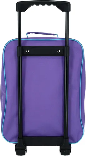 Vista 3 de Frozen Elsa Anna - Maleta plegable con ruedas de 15 pulgadas equipaje rodante Púrpura