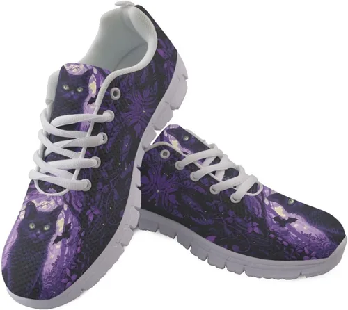 Vista 29 de HUGS IDEA Zapatos deportivos ligeros con patrón de enfermería para mujer Bandera estadounidense