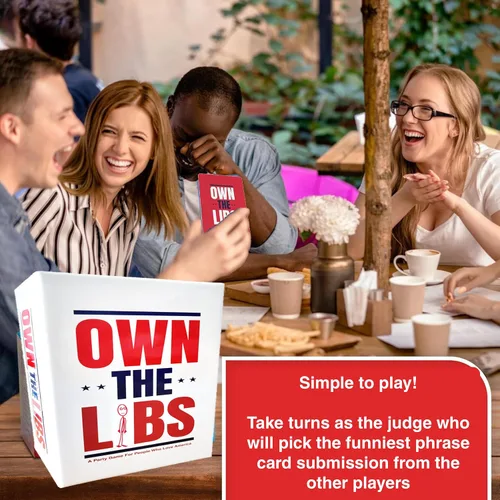 Vista 3 de Right Or Racist Own The LlBBs - Divertido regalo de elefante blanco - Regalo de cumpleaños para hombres y mujeres - Juego hilarante