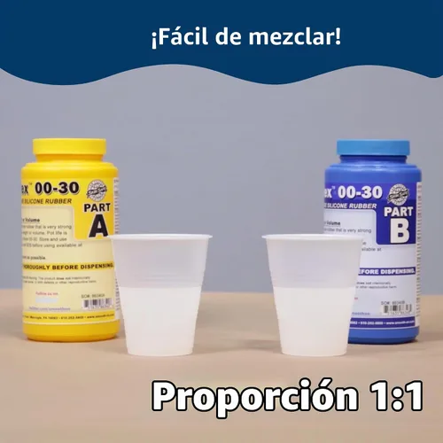 Vista 3 de Ecoflex 00-30 – Super Suave Silicona Platino – Prueba unidad