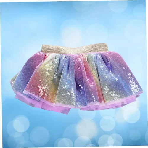 Vista 5 de PACKOVE 2pcs Angel Costume for Kids Kid Angel Costume Fashion Baby Dress Dance Tutu Dress Girls Tutu Glitter