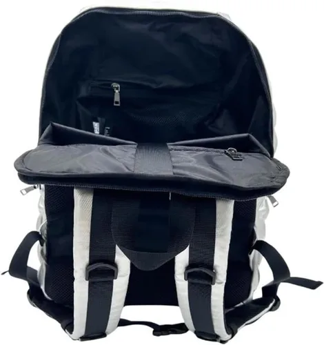 Vista 3 de Mochila para portátil de 15 pulgadas de alta calidad, funcional, duradera, elegante, bolsa de viaje, casual, para hombres y mujeres, Plata Hi-ho