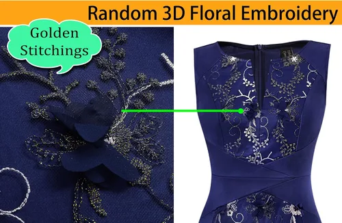 Vista 6 de VFSHOW Vestido ajustado con cremallera para mujer, para trabajo, negocios, oficina, cóctel, fiesta, vestido ajustado