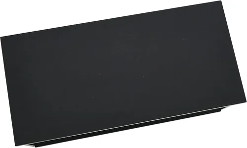 Vista 8 de Household Essentials Jamestown - Mesa auxiliar rectangular con estante de almacenamiento, grano de madera de roble negro y metal negro