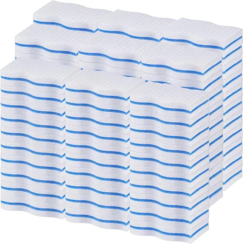 Vista 7 de SiliFine Magic - Borrador de esponja extra duradero de 3 capas de densidad, almohadillas de limpieza a granel gruesas y duraderas para baño, cocina