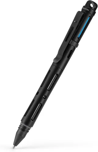 Vista 10 de MecArmy TPX8 Mini bolígrafo táctico de titanio y latón con llavero táctico con llavero 1 D (latón)