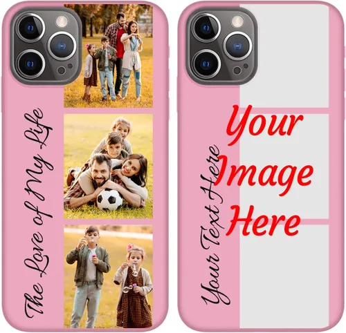 Vista 15 de Funda de teléfono con foto personalizada para iPhone 12 Pro, imagen/texto personalizado, funda negra delgada y suave, regalo único de nicho