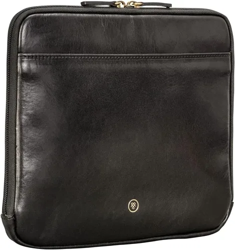 Vista 4 de Maxwell Scott - Funda de piel de lujo para tablet con cremallera de tres caras, hecha a mano con piel de grano completo, The Luzzi