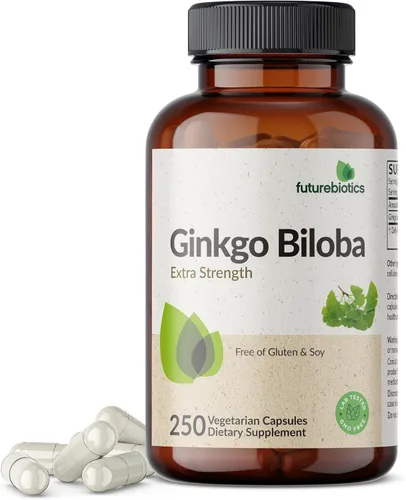Vista 8 de Futurebiotics Ginkgo Biloba Extra Strength Apoya la función cerebral y soporte de memoria, 120 cápsulas vegetarianas