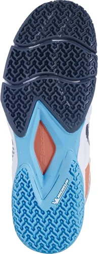 Vista 3 de Babolat Sensa Padel Mujer Zapatos Blanco/Canyon Sunset (talla US 7)