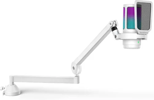 Vista 9 de InnoGear Brazo de Micrófono de Perfil Bajo, Soporte de Brazo de Micrófono Giratorio de 360°, Brazo Articulado de Micrófono de Escritorio Plegable