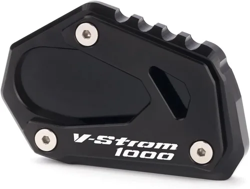 Vista 8 de Placa de extensión de soporte lateral de motocicleta compatible con SUZUKI Vstrom 1000 1000XT DL1000 2014-2021 Soporte de almohadilla de pie Gris