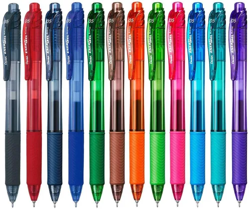 Vista 2 de Pentel BLN105-D EnerGel-X Bolígrafo retráctil de gel líquido, 0.020 in, verde