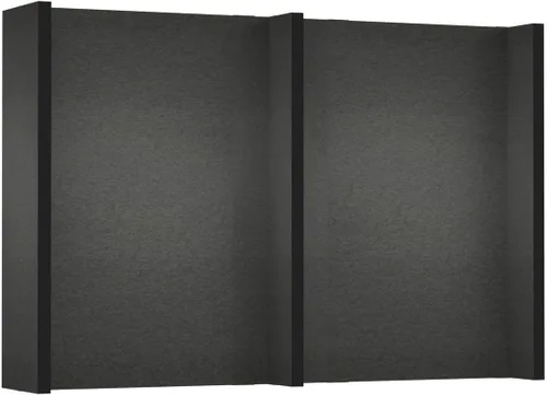 Vista 51 de EverPanel - Kit de pared modular de 7 x 7 pies, color azul oscuro SoundSorb con ribete negro, divisor de habitación, paneles de pared entrelazados