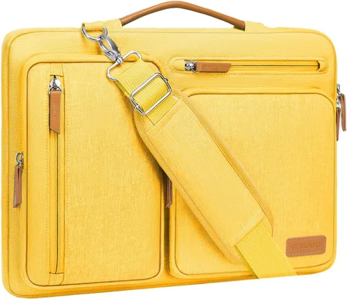 Vista 7 de MOSISO 360 Bolsa de hombro protectora para laptop de 13.3 pulgadas, 13-13.3 pulgadas Azul (Air Blue)