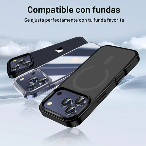 Vista 8 de QHOHQ Juego de 2 protectores de lente de cámara para iPhone 17 Pro Max/17 Pro/16 Pro Max/16 Pro/15 Pro Max/15 Pro, protector de lente individual