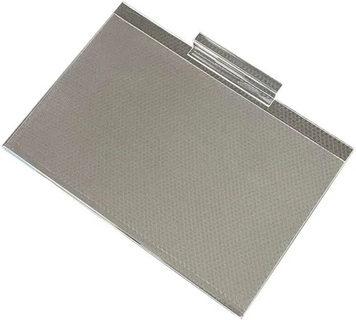 Vista 4 de 4 piezas de acrílico soporte de letrero Slatwall 11-1/8 x 7-1/4 horizontal para montaje en pared