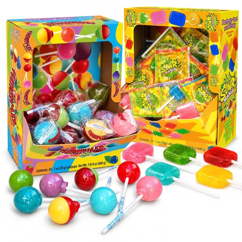Vista 16 de Yummy-Lix Piruletas (Paquete de 24, Redondas Gourmet)