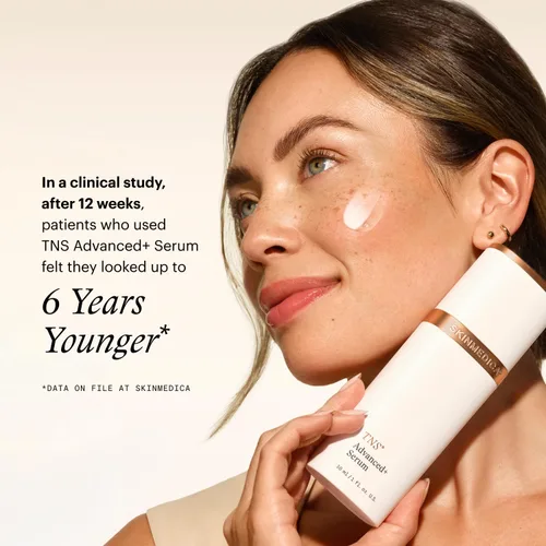 Vista 6 de SkinMedica TNS Advanced+ - Suero facial multipéptido para ayudar a mejorar la apariencia de arrugas, líneas finas, tono de piel y textura (1 oz)