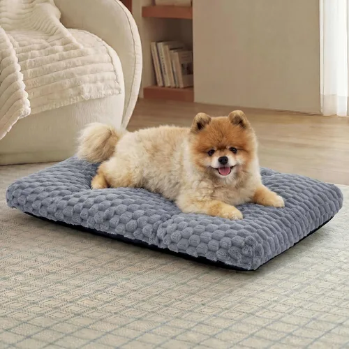 Vista 21 de Bedsure Cama lavable para perros de gran tamaño, forro polar de burbujas Gris