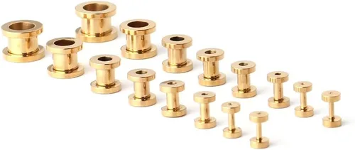 Vista 13 de Ruifan kit de 16 expansores de acero quirúrgico, 8 pares, 14 g - 00 g (1.6 mm-10 mm)