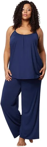Vista 2 de 32 DEGREES Camiseta de tirantes para mujer, drapeada, con copa integrada