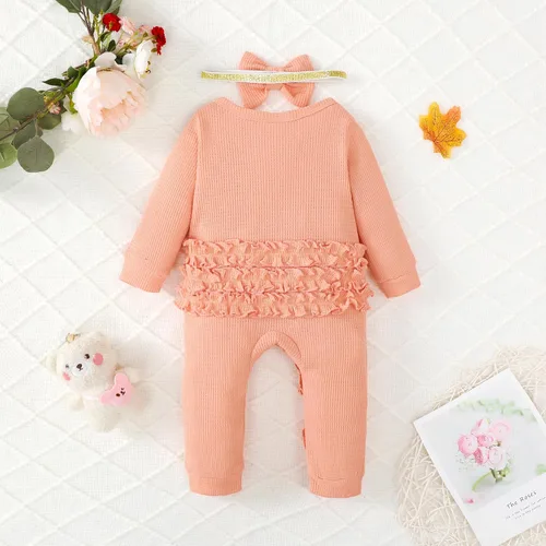 Vista 2 de Mikrdoo Ropa de niña recién nacida, ropa de bebé para otoño e invierno, trajes de manga larga, mameluco de 0 3 6 12 meses