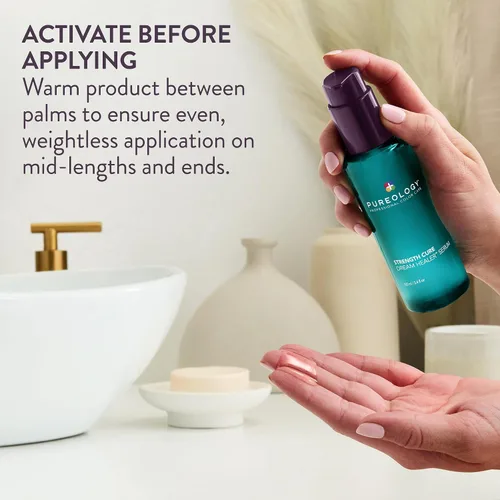 Vista 7 de Pureology Strength Cure Dream Healer - Suero para el cabello, tratamiento ligero sin enjuague, reparación del cabello de puntas abiertas, suaviza