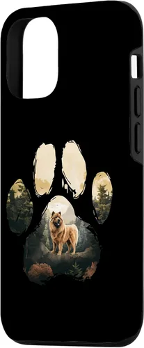 Vista 2 de Funda para iPhone 15 Chow Chow Mountain Paw Design Dog Mom Dad