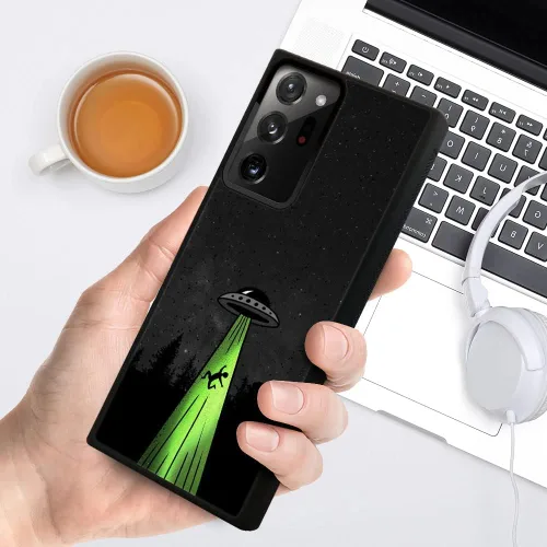 Vista 5 de Funda compatible con Samsung Galaxy Note 20 Ultra, Alien Ship antideslizante y a prueba de golpes, funda protectora para niño, funda trasera