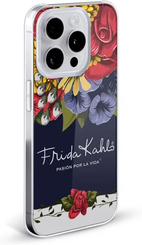 Vista 2 de Head Case Designs Funda rígida con licencia oficial de Frida Kahlo Blooms Red Florals compatible con Apple iPhone 13 Pro