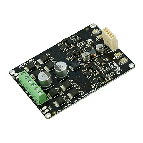 Vista 2 de Cytron 10A Controlador de motor de CC bidireccional de doble canal. 5-25V, pico de 30 A