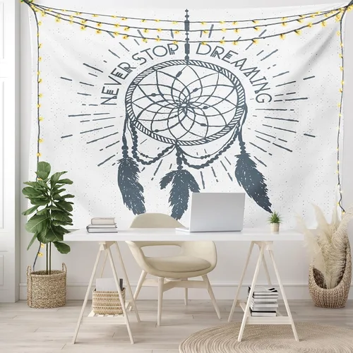 Vista 59 de Ambesonne Tapiz hippie, abrazo de hongos de ensueño y árbol de la vida místico y mandal verde, decoración de tela para colgar en la pared