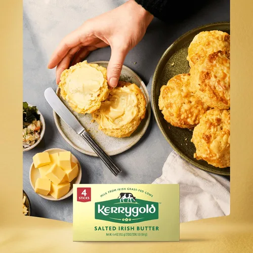 Vista 10 de Kerrygold Barras de Mantequilla Pura Irlandesa Alimentada con Hierba con Sal, 16 OZ