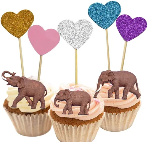 Vista 3 de Nifocc Molde de silicona para elefante, fondant, chocolate, dulces, herramienta de decoración de cupcakes, para decoración de tartas, arcilla