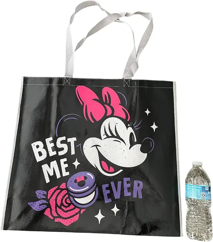 Vista 3 de Disney Minnie Mouse Giant - Bolsa de mano reutilizable extragrande de 26 pulgadas, Multi