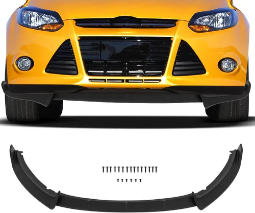 Vista 98 de SCITOO Alerón de borde de parachoques delantero mate negro para Ford Focus ST años 2013-2014 - Spoiler frontal de polipropileno